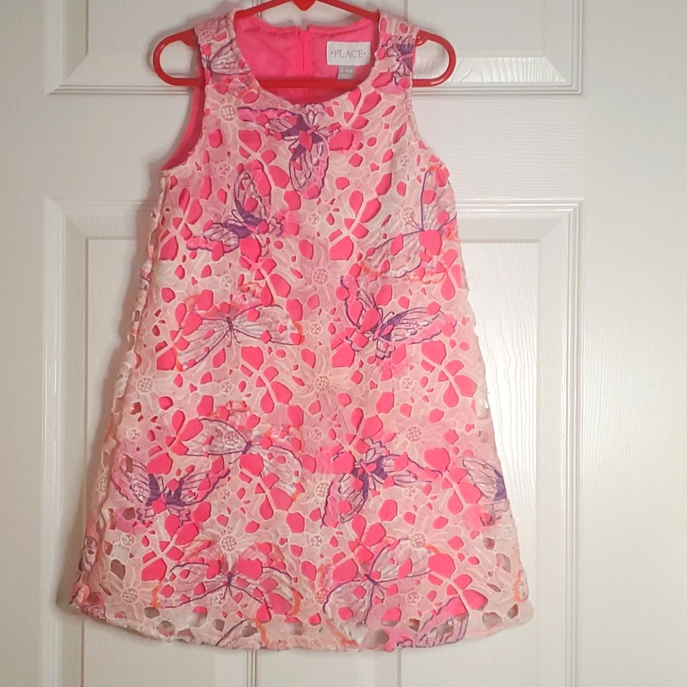 Girls dress with butterflies S 5/6